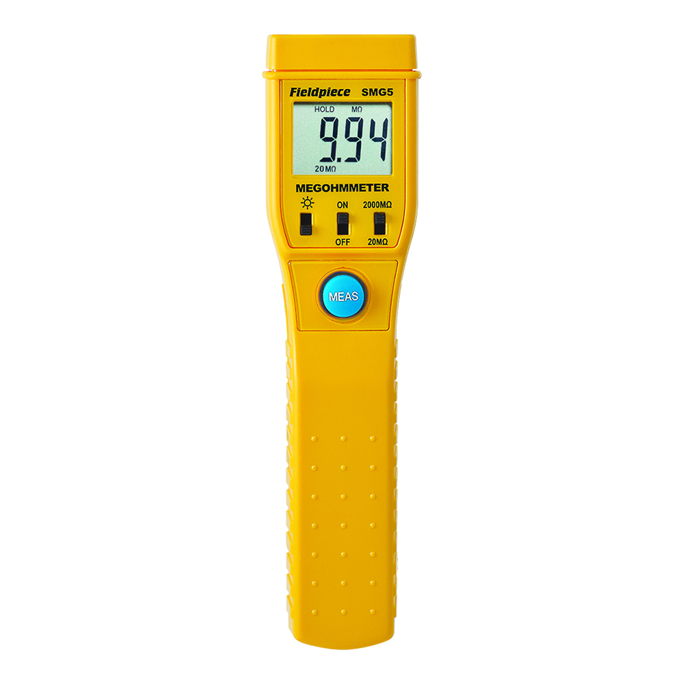 Fieldpiece USA - SMG5 Megaohmmetro megger (misurazione isolamento compressori, ottimale per la manutenzione preventiva e prevenzione guasti)