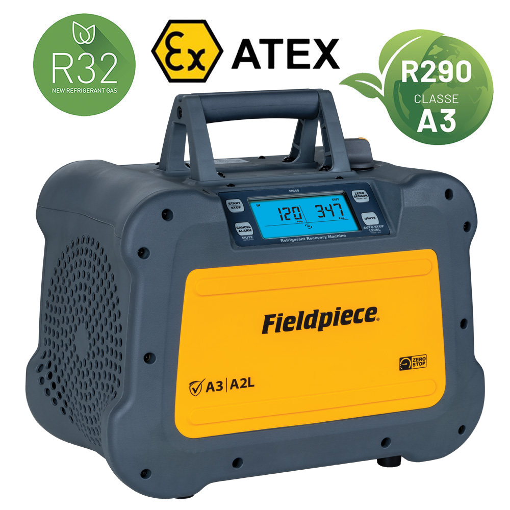 Fieldpiece USA - MR53INT - Recuperatore ATEX gas refrigerante digitale da 1 HP - 0,75 Kw - 430 kg/ora in modalità push/pull (R410A)