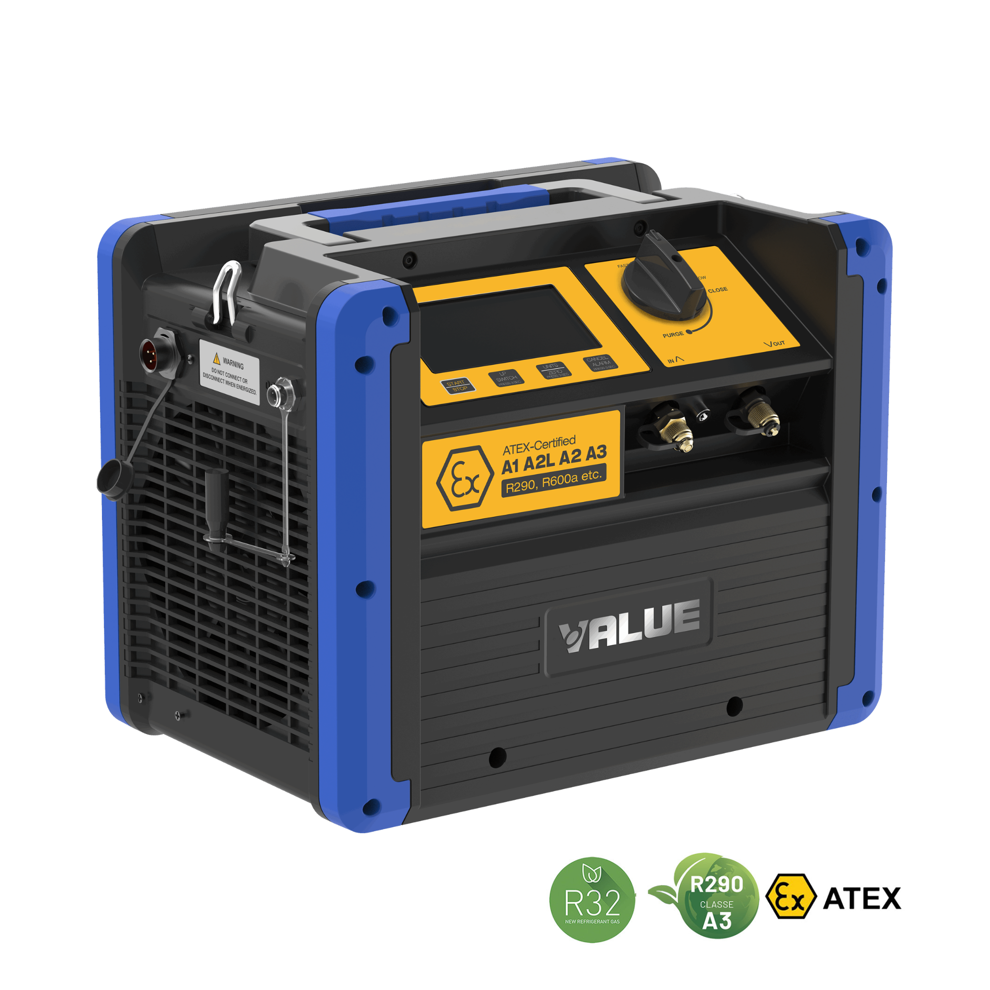 VALUE VRDDF - Recuperatore certificato ATEX per gas infiammabili 1 HP-0,75 KW, 510 kg/ora in push/pull, adatto anche per refrigeranti A2L e A3 (propano R290)
