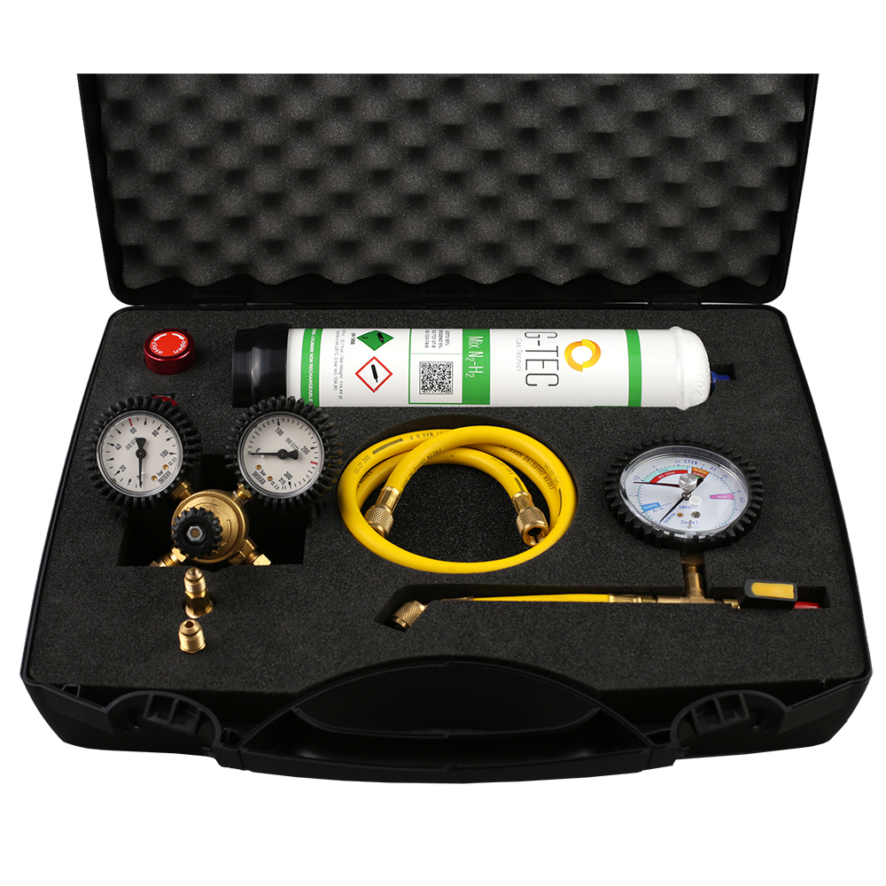 K-Leak Tester N2H2 AUTO - Kit cercafughe azoto/idrogeno per impianti condizionamento auto (adatto anche per collegamento a bombole industriali)