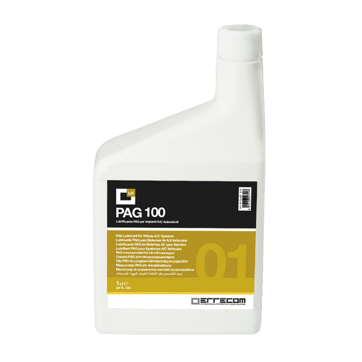 12 x Olio lubrificante AUTO PREMIUM PAG 100 + DYE (tracciante UV) - Tanica in Plastica da 1 litro - Confezione n° 12 pz. (totale 12 litri)