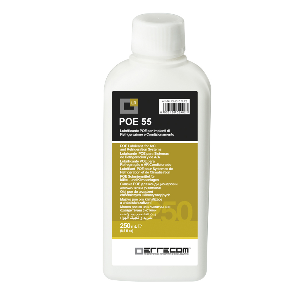 24 x Olio lubrificante R&AC Polyol Estere (POE) Errecom 55 - Tanica in Plastica da 250 ml. - Confezione n° 24 pz. (totale 6 litri)