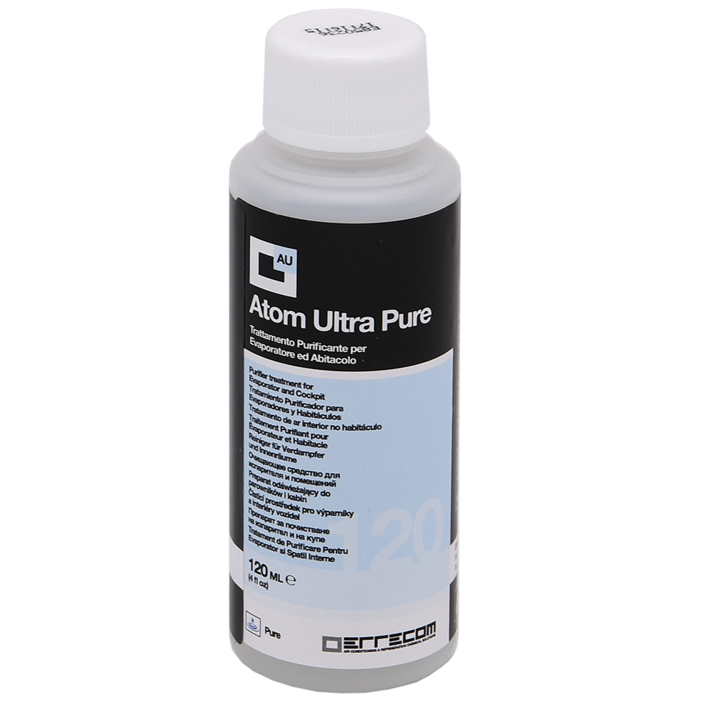 12 x Disinfettante - kit di ricariche trattamento Purificante per Nebulizzatore Ultrasonico - ATOM ULTRA da 120 ml - PURE - Disinfettante registrato in Germania (N69544) - n° 12 pz.