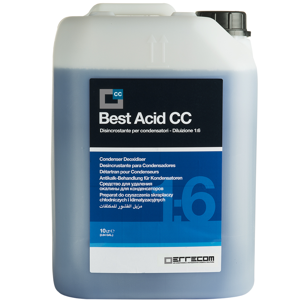 Disincrostante Acido Concentrato Liquido per Condensatori - BEST ACID COND CLEANER - 10 lt - Confezione n° 1 pz.