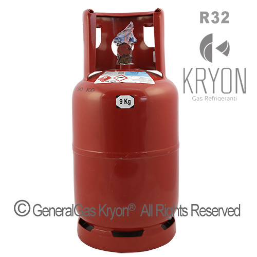 R32 Kryon® 32 in Bombola T-Ped a rendere 13 Lt. - 9 Kg - valvola 21,8 x 1/14 LH