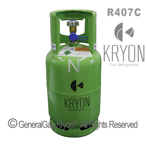 R407C 100% Rigenerato (conforme std. qualitativo AHRI-700) in Bombola a Rendere 13 Lt - 12 Kg