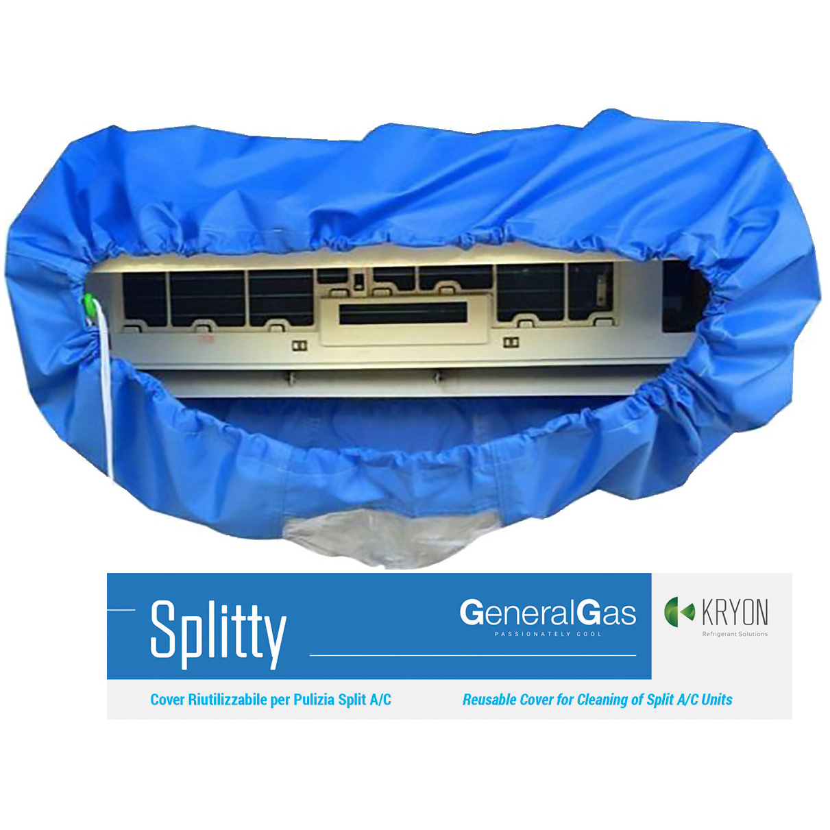 Splitty - Cover Riutilizzabile per Pulizia Split A/C (unità interne) - confezione da 1 pezzo