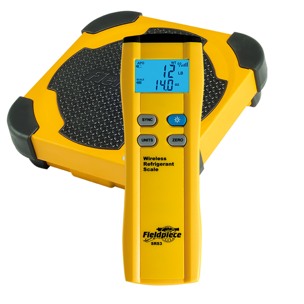 Fieldpiece USA - SRS3 - Bilancia wireless per gas refrigerante portata 114 kg. (sistema wireless Job Link) - Rapporto di Taratura incluso