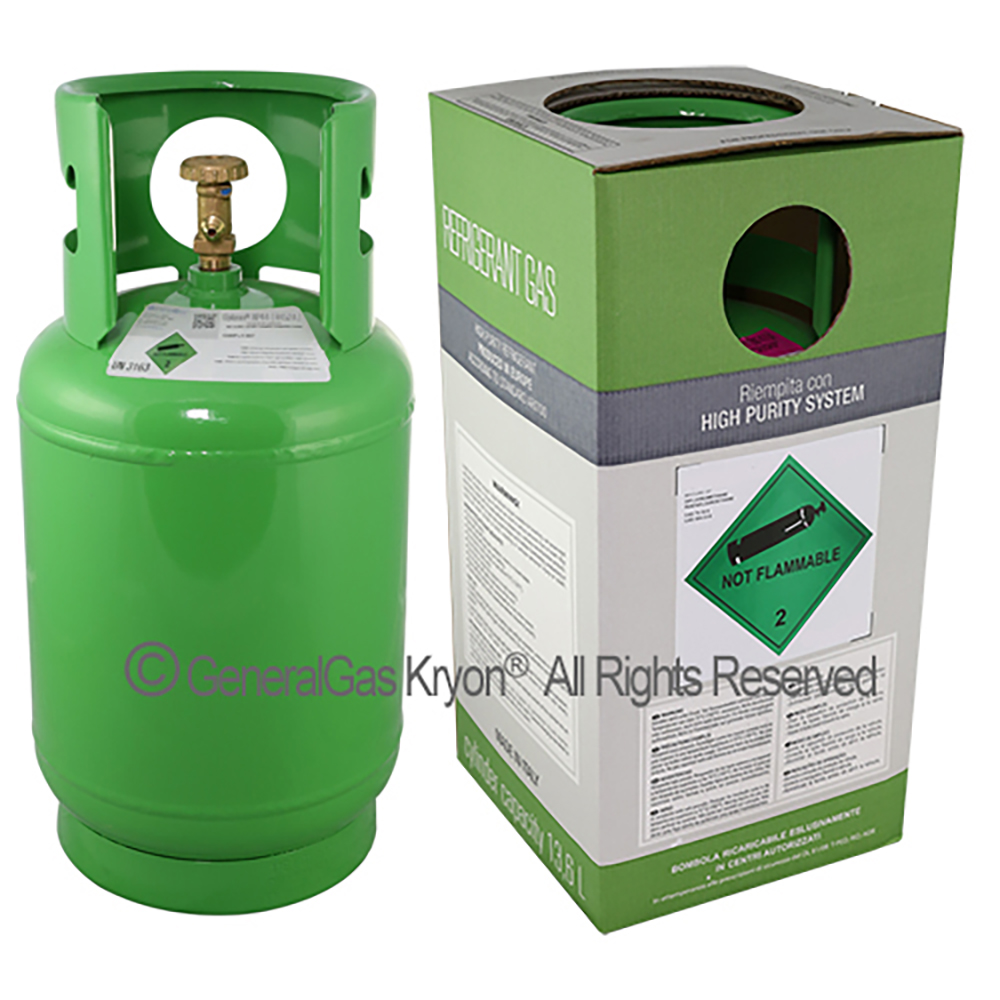 R513A Chemours™ Opteon® XP10 (HFO-HFC) in Bombola Kryobox 13,6 Lt. - 12,0 Kg.