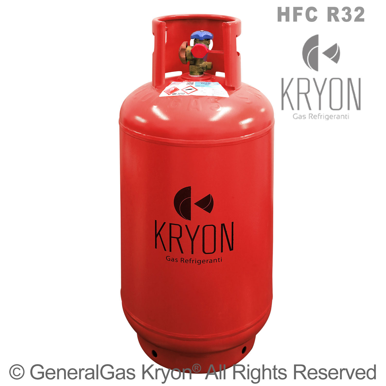 R32 Kryon® 32 in Bombola T-Ped a rendere 40 Lt. - 31 Kg- valvola 21,8 x 1/14 LH