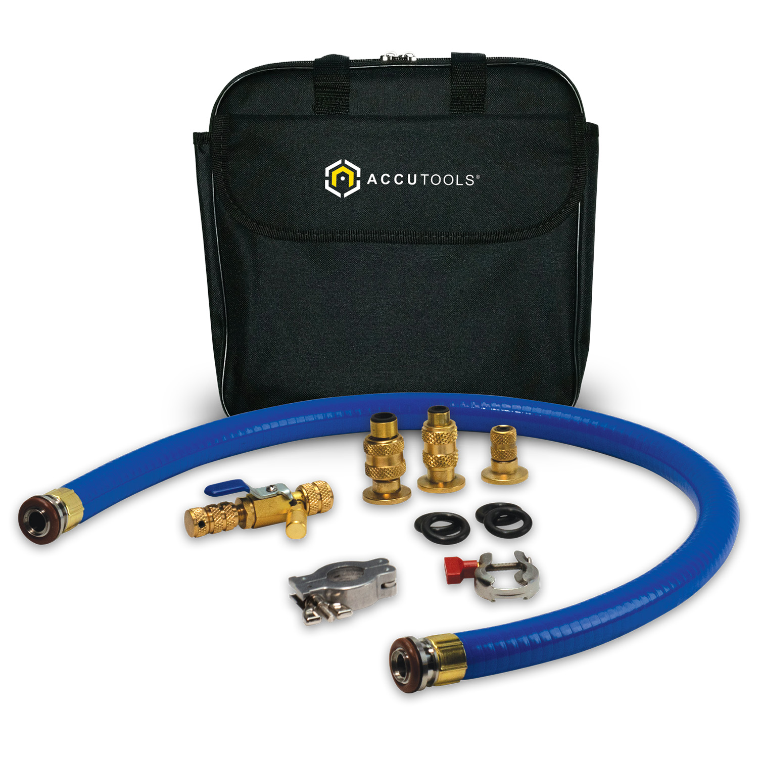 TruBlue Starter XL Kit by Accutools USA - HVACR - Kit Tubazione per Pompe Vuoto ad Elevate Prestazioni - diametro interno ¾ (con adattatori e accessori)