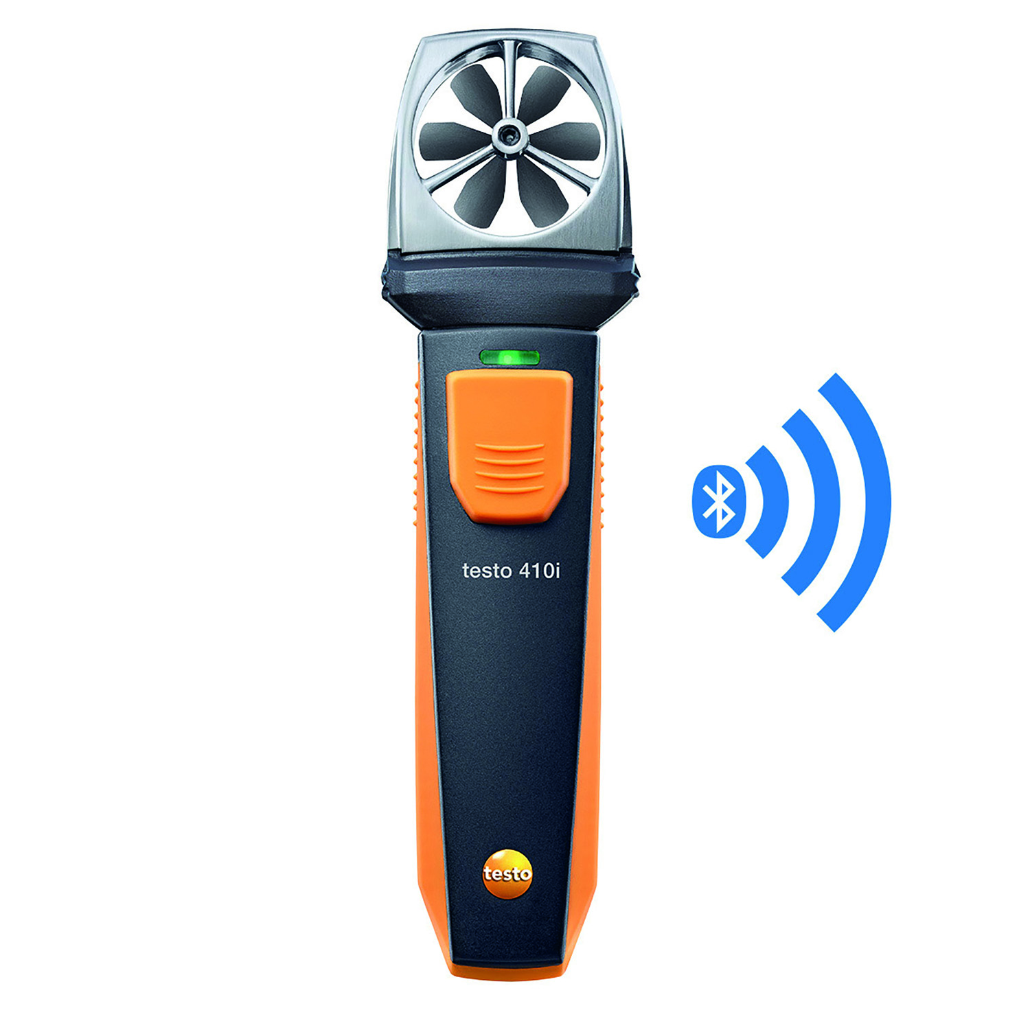 Testo 410i Anemometro a elica Bluetooth con app (compatibile con app Testo Smart Probes)