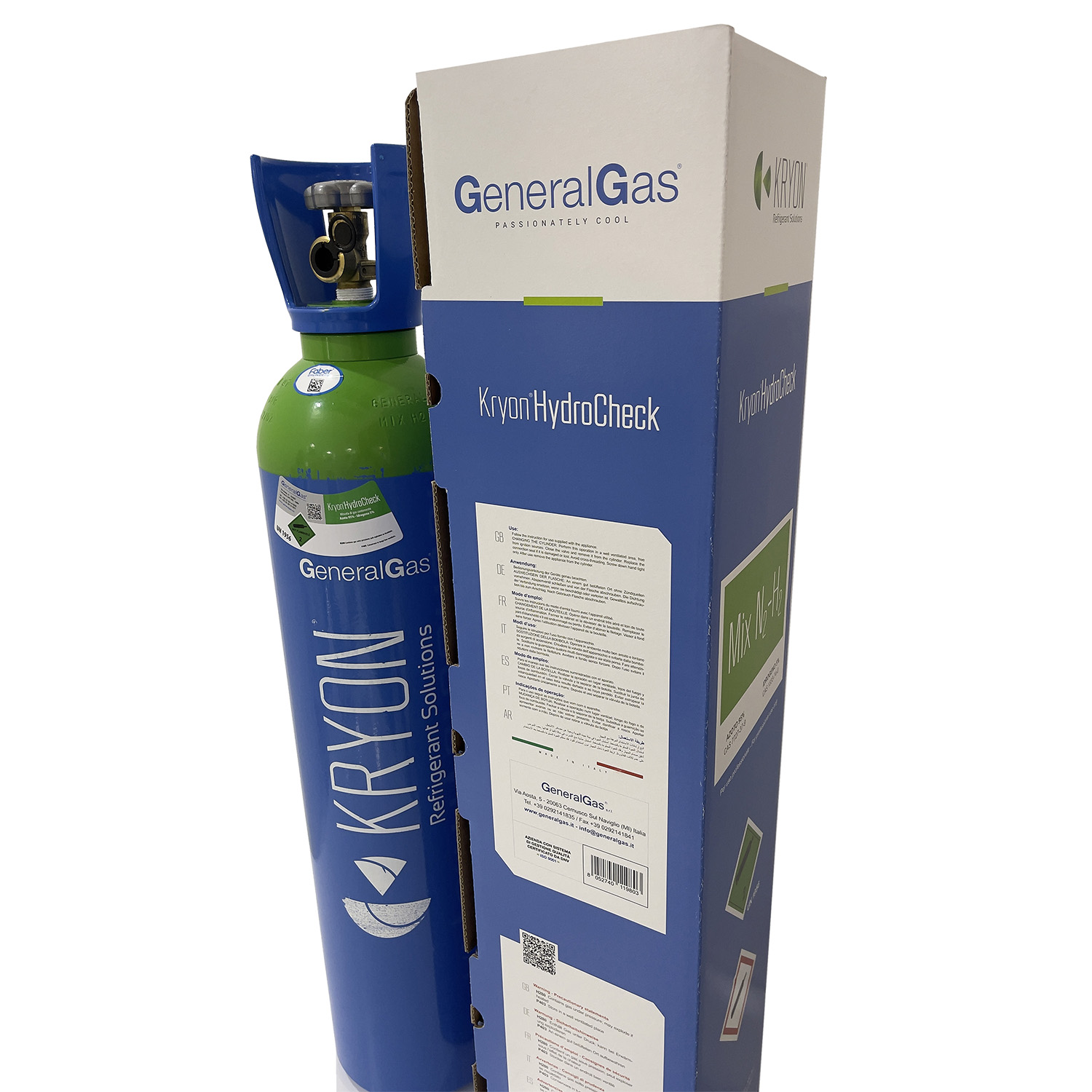 Kit Ricerca Fughe Professionale (Refrigerazione e Condizionamento) composto da bombola azoidro Kryon® HydroCheck da 3 m³/3000 litri di miscela, K-Leak Tester e strumento cercafughe elettronico - Foto 3