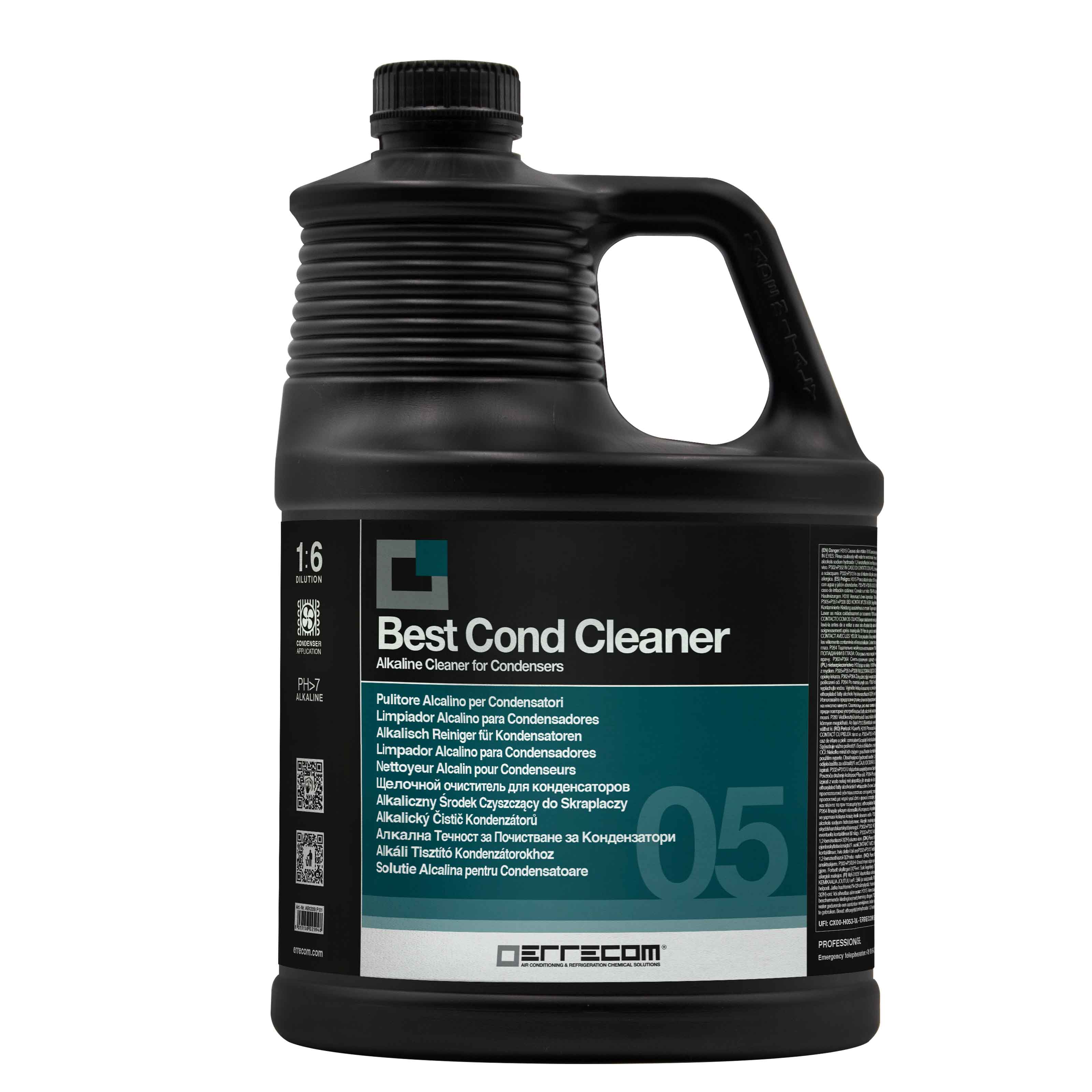 2 x Pulitore Alcalino Liquido concentrato per Condensatori - BEST COND CLEANER - 5 lt - Confezione n° 2 pz.