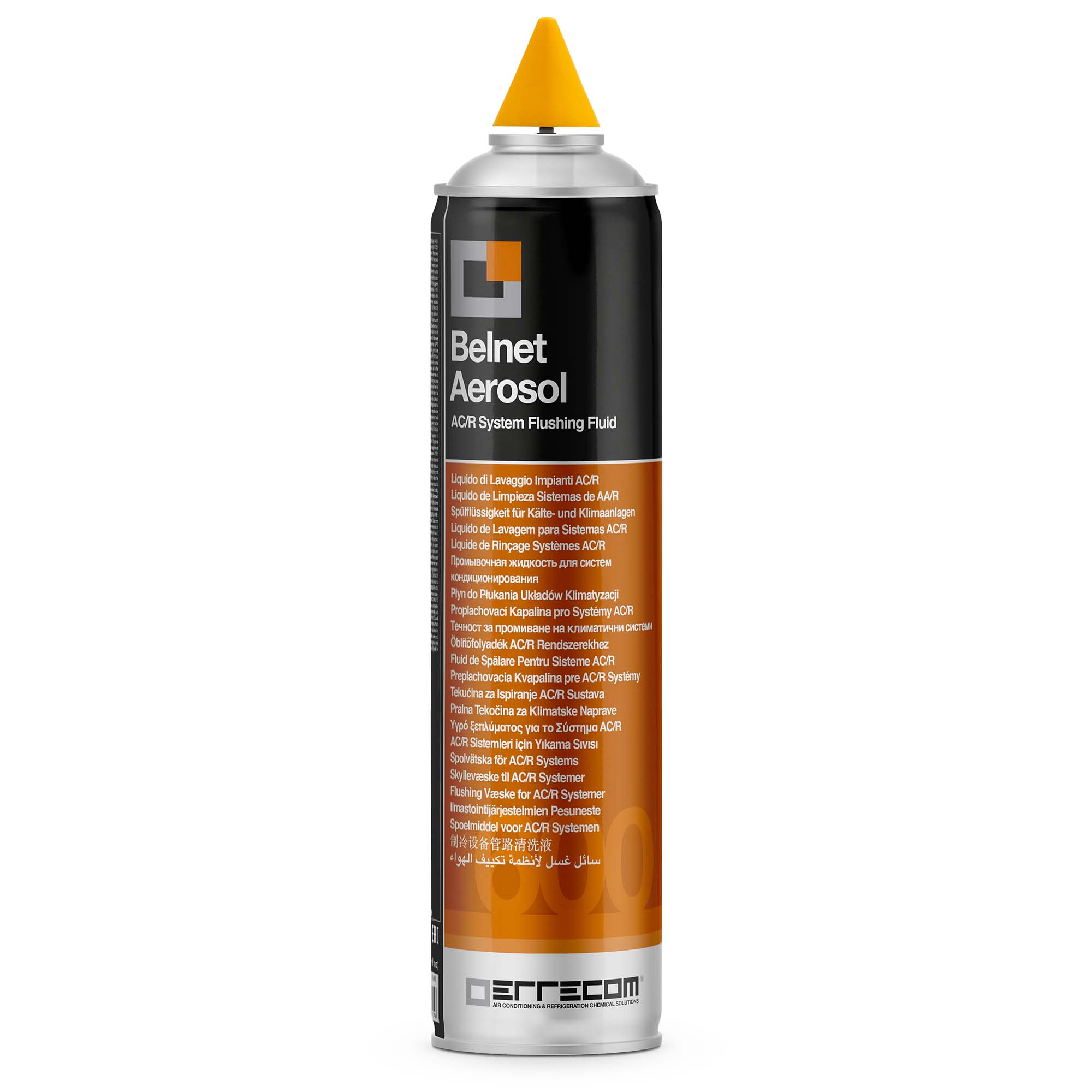 Liquido di Lavaggio Linee Frigorifere con Cono in Gomma - BELNET AEROSOL - 600 ml - Confezione n° 12 pz