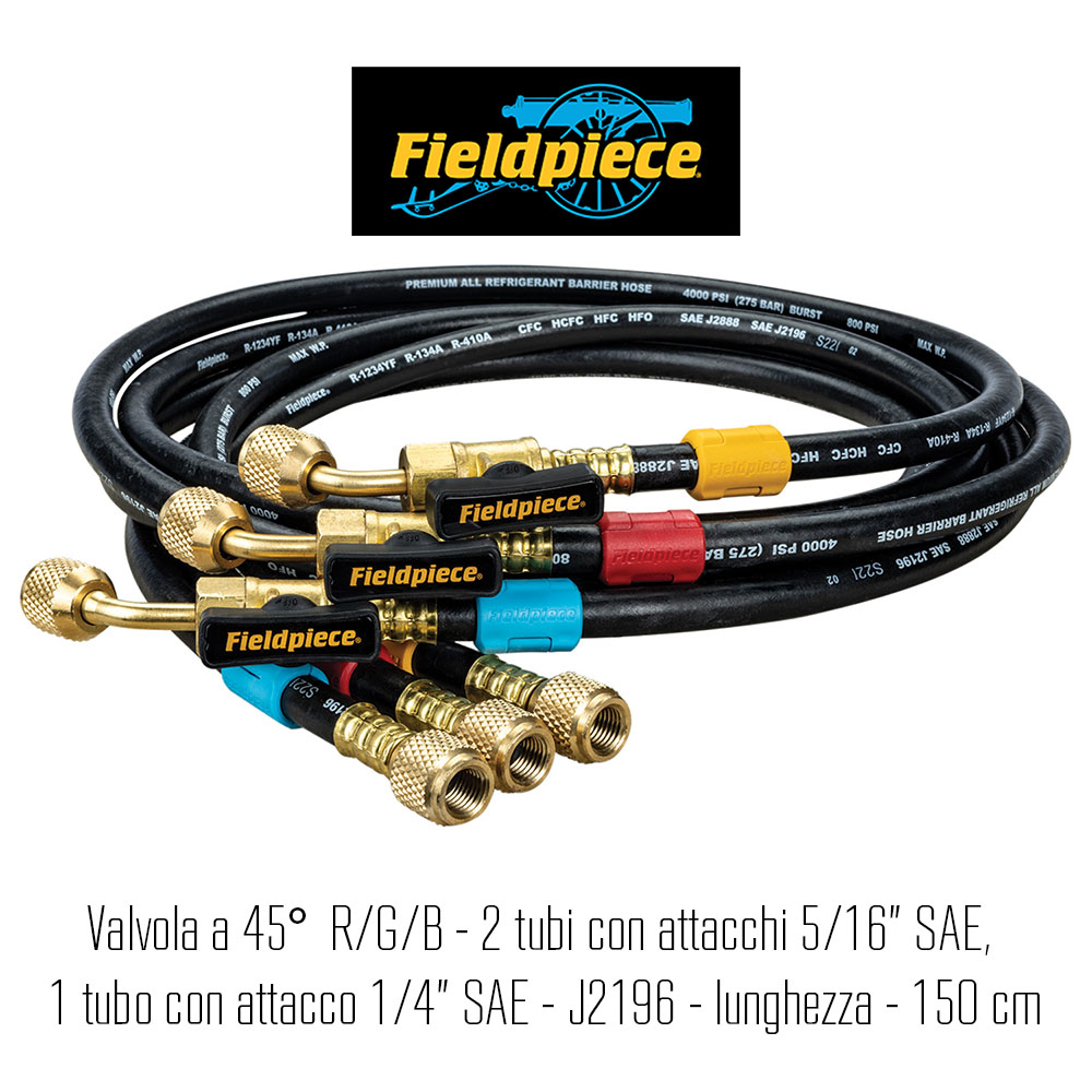 1 tubo di valore giallo con carico di raffreddamento chiave 1/4 x 1/4