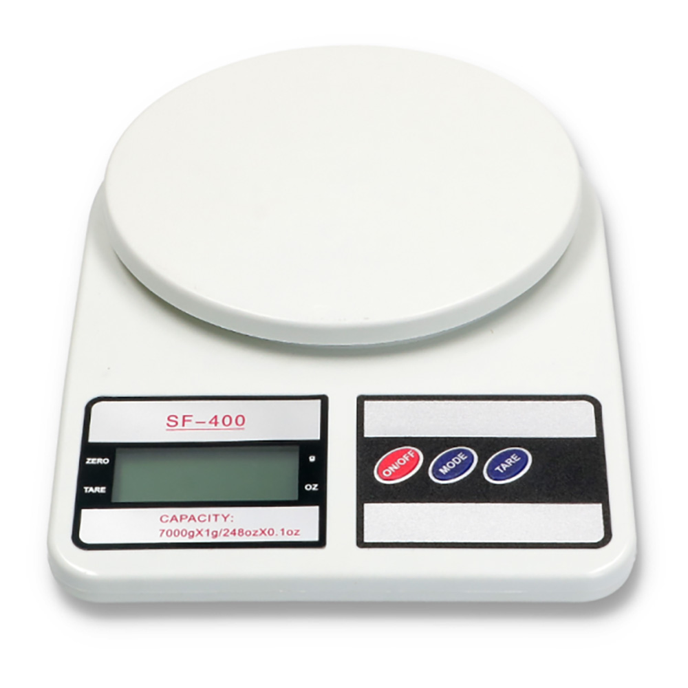 Bilancia elettronica di alta precisione, portata fino a 7 kg, lettura in grammi e once - adatta per bombolette ricaricabili di gas refrigerante da 1 e 2,5 litri - Foto 1