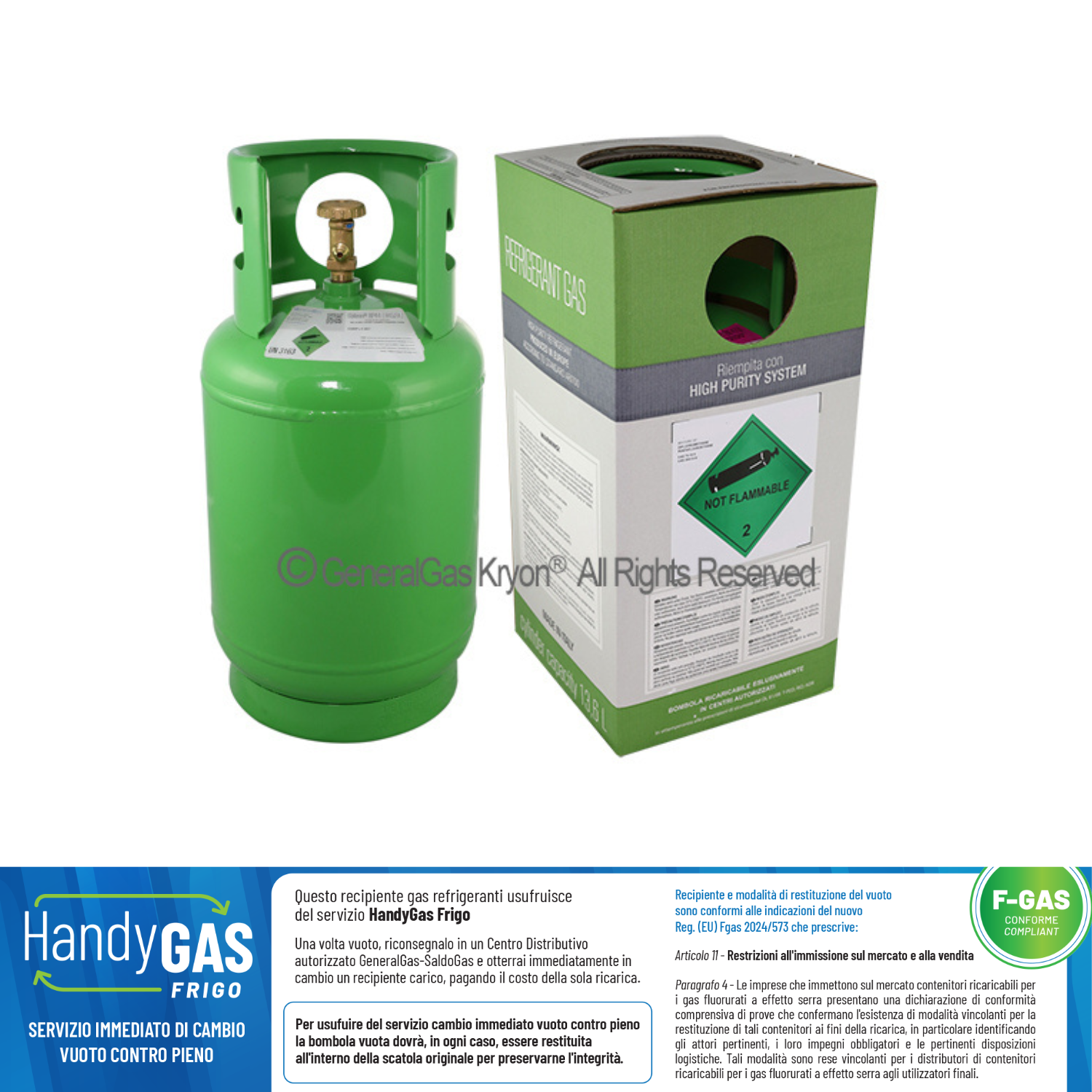 CLIMALIFE - Bouteille cubikool R513A 10 kg
